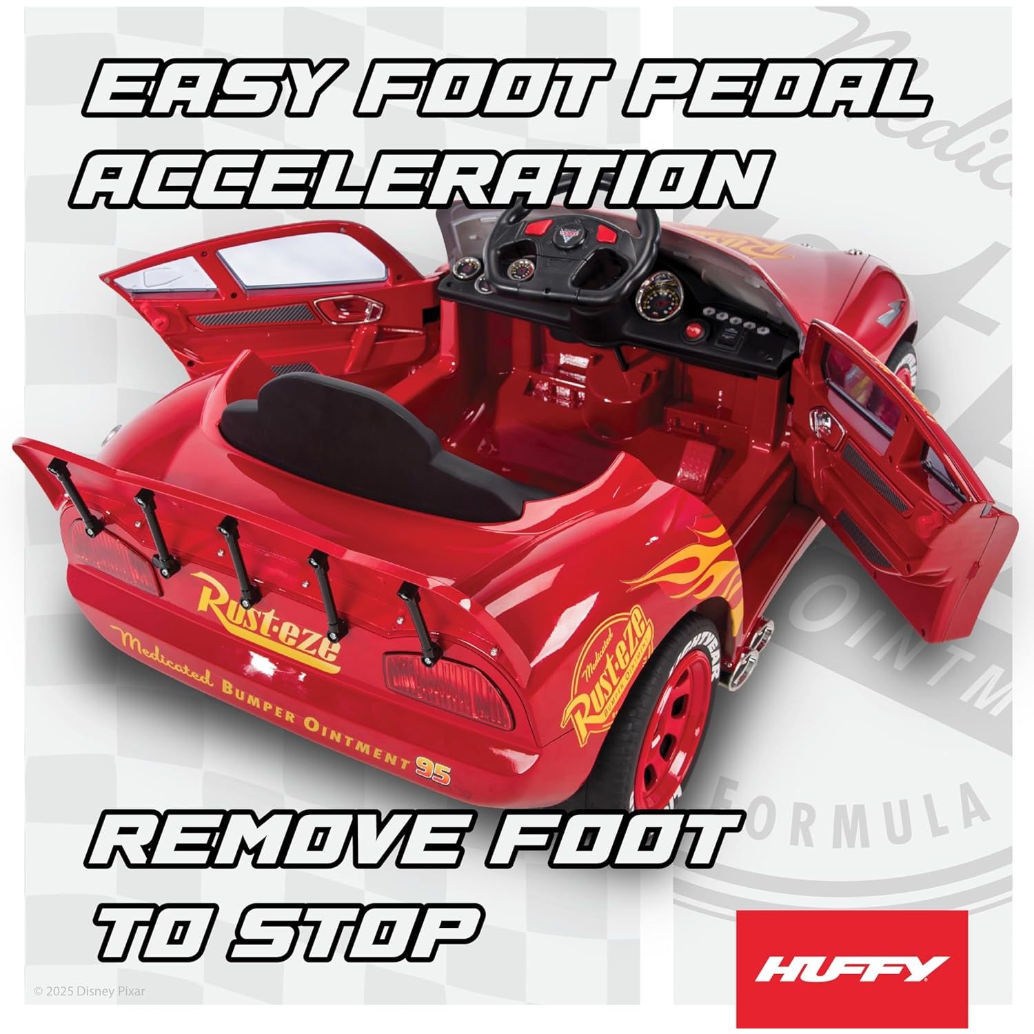 Buy Huffy,Huffy Disney Cars Lightning McQueen 6V Electric Ride-On – The Ultimate Racing Experience for Young Champions - Gadcet UK | UK | London | Scotland | Wales| Near Me | Cheap | Pay In 3 | Electric Riding Vehicles